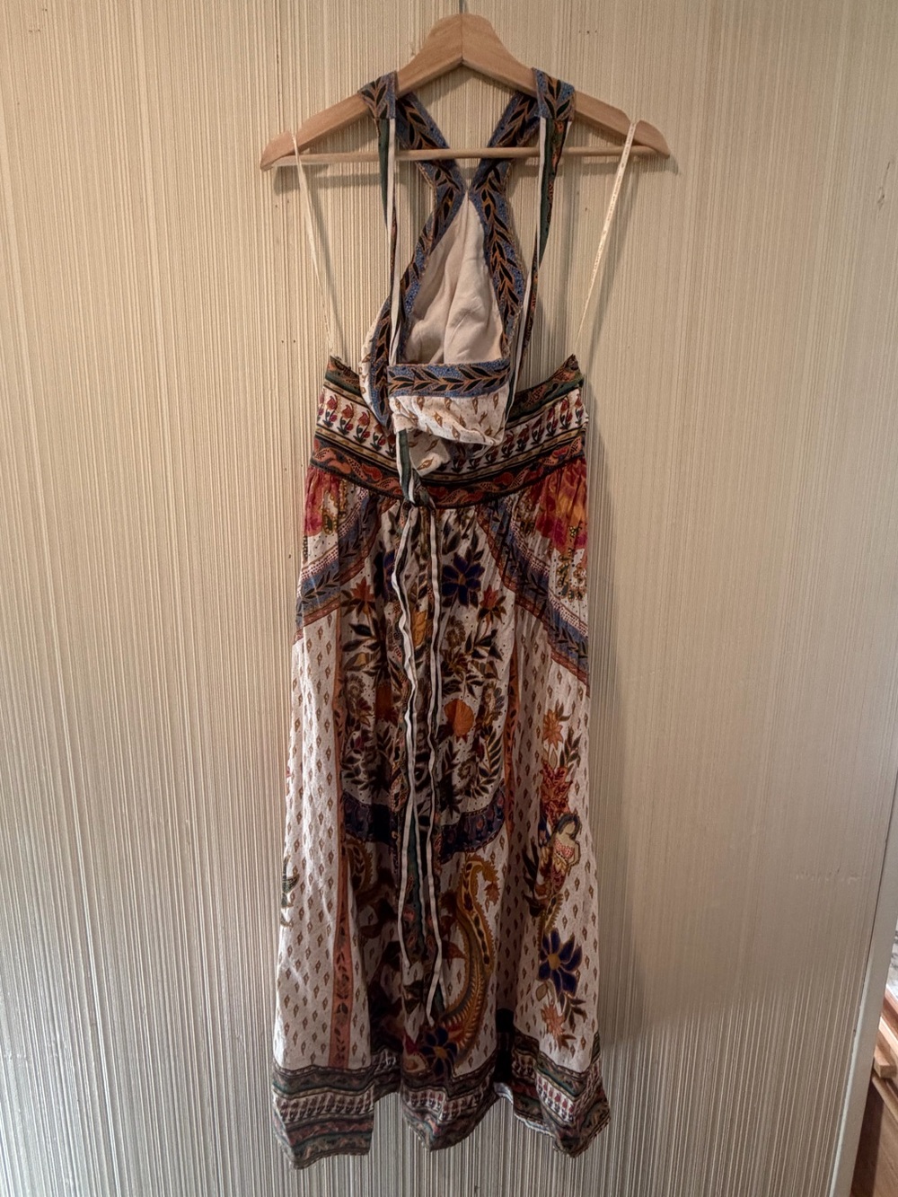 Farm Rio x Anthropologie Linen Blend Halter Dress - Picture 4 of 7